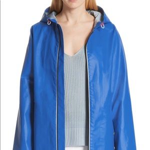 Blue Rag & Bone Kenna raincoat.